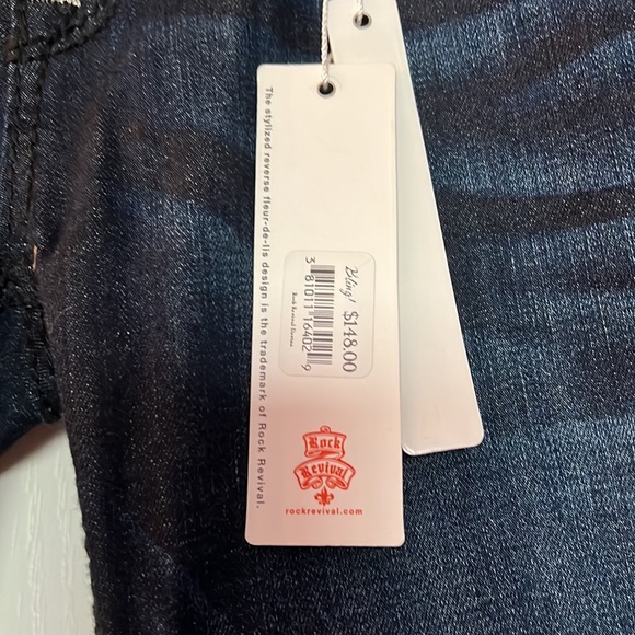NWT rare Rock Revival jeans size 30” waist with 33” inseam as shown in pic - Picture 6 of 12